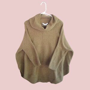 Time and Tru Brown Cowl Neck / Mock Turtle Neck Brown Sweater